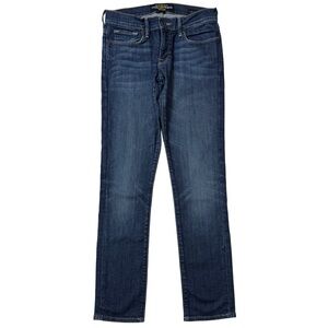 {Lucky Brand} "Cate Stacked Skinny" Blue Low Rise Y2K Stretch Jeans